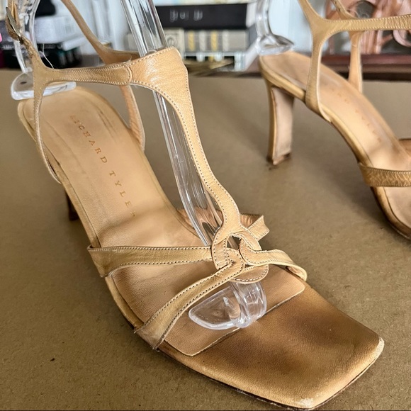 VTG Richard Tyler Square Toe Heels Sandals - Picture 6 of 9